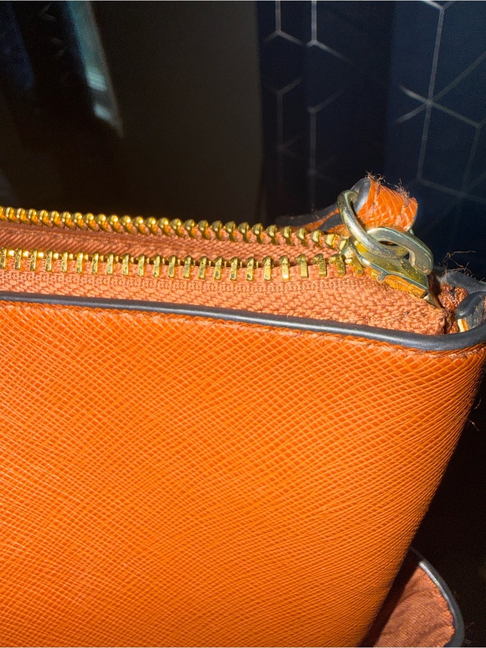 a new day Brown Tote with Gold Chain Handles - Picture 5 of 7